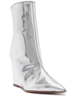 SCHUTZ SHOES Asya Leather Bootie - White
