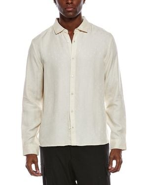 John Varvatos Straight Bottom Hem Shirt - White