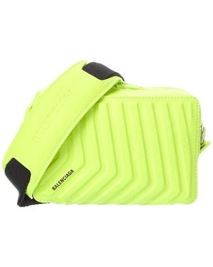 Balenciaga Car Leather Camera Bag - Yellow