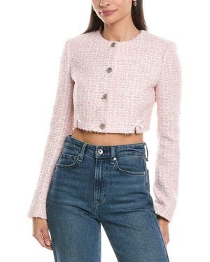 GUIZIO Colette Tweed Jacket - Blue