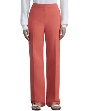 Lafayette 148 New York Gates Wool & Silk-blend Pant - Red