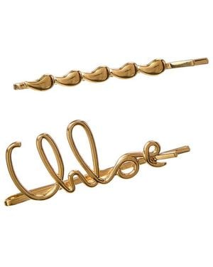 Chloé The Iconic Hair Clips - White