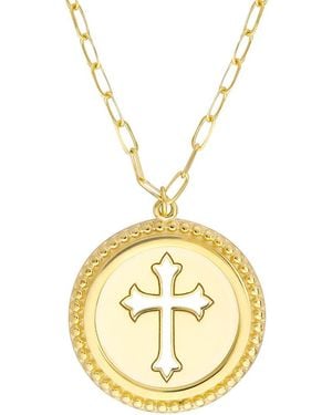 HAWLEY ST 14K Religious Necklace - Metallic