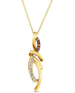 Le Vian Le Vian Chocolate & Honey 14K 0.29 Ct. Tw. Diamond Pendant Necklace - Metallic