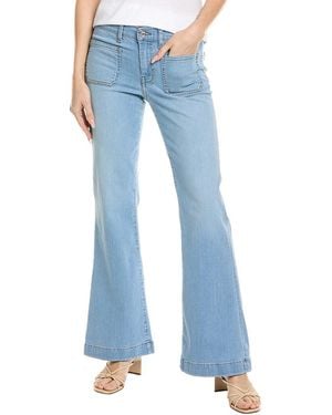 7 For All Mankind Dojo Tailorless Sirte Flare Trouser Jean - Blue