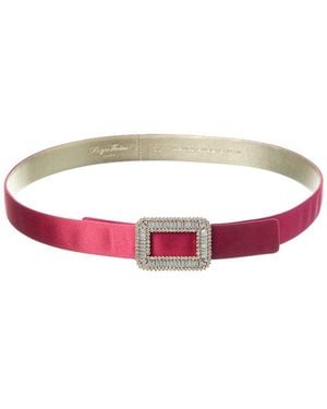 Roger Vivier Satin Belt - Red