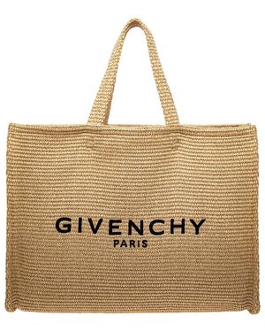 Givenchy G Medium Raffia Tote - Natural