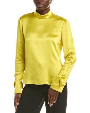 Oscar de la Renta Silk Blouse - Yellow