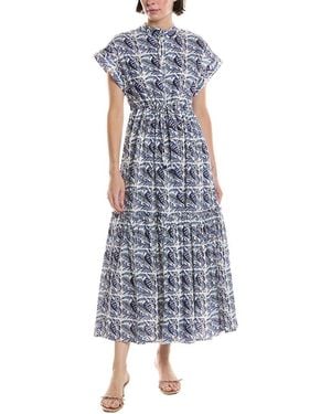 Ro's Garden Mumi Broderie Maxi Dress - Blue
