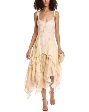 Free People Laughlin Midi Dress - Natural