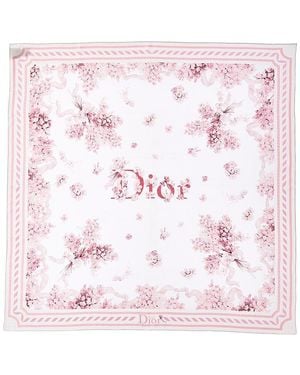 Dior Lilac Silk Scarf - Pink