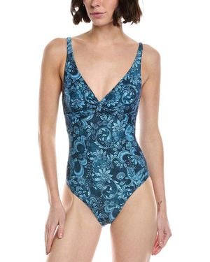 Monte and Lou Multi Fit Twist One-Piece - Blue
