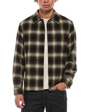 Theory Jesi Wool-Blend Shirt - Gray
