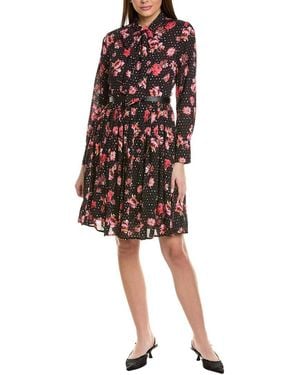 Gracia Belted Mini Dress - Black