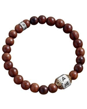 Karma and Luck Stretch Bracelet - Brown