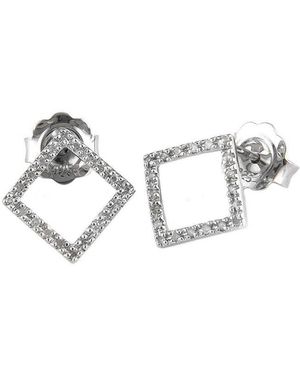 Diamond Select Cuts 0.12 Ct. Tw. Diamond Earrings - Metallic