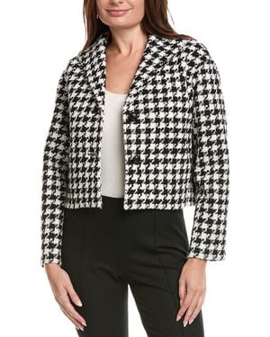 Lafayette 148 New York Cropped Wool-Blend Jacket - Black