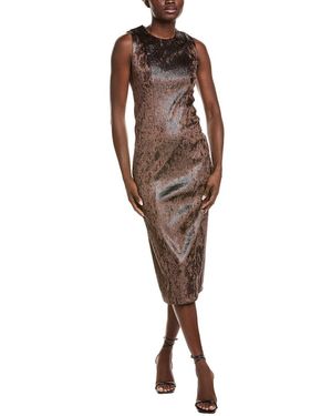 Kenneth Cole Modern Sheath Dress - Brown