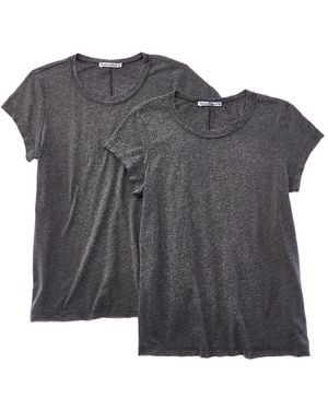 Michael Stars 2Pk Isla T-Shirt - Gray