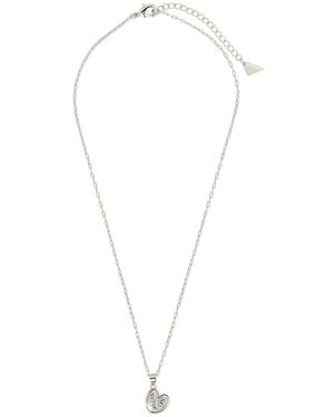 Sterling Forever Palmier Pendant Necklace - White