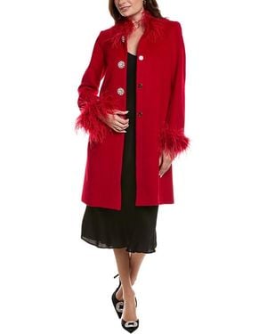 FLORA BEA NYC Saraha Wool Coat - Red