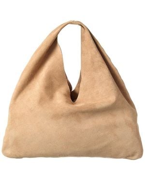 The Row Suede Hobo - Natural