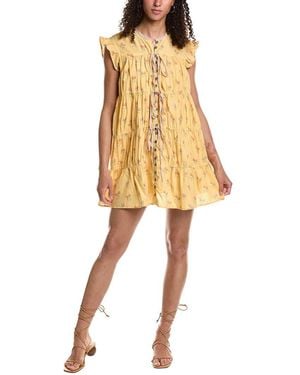 Free People Sundown Mini Dress - Yellow