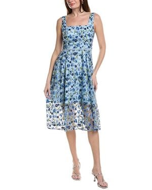 Adrianna Papell Sleeveless Midi Dress - Blue