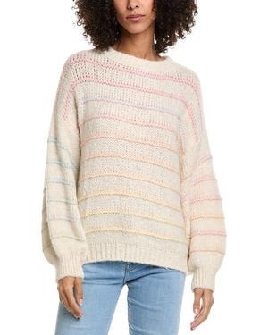 Vintage Havana Ombre Striped Wool-Blend Sweater - Natural