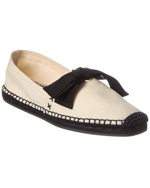 Tory Burch Bow Canvas Espadrille - Black