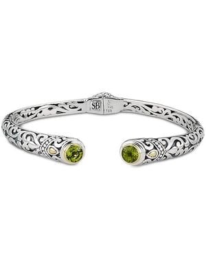 Samuel B. 18K 1.76 Ct. Tw. Peridot Bracelet - White