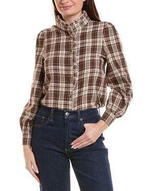 ANNA KAY Simran Rayee Flannel Shirt - Brown
