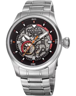 Akribos Xxiv Stainless Steel Watch - Gray