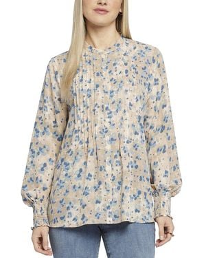 NYDJ Peasant Blouse - Gray
