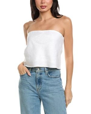 Seraphin Sleeveless Linen Top - Blue