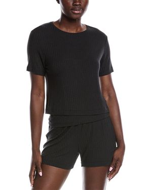 NATORI EDIT Skye Rib Top - Black