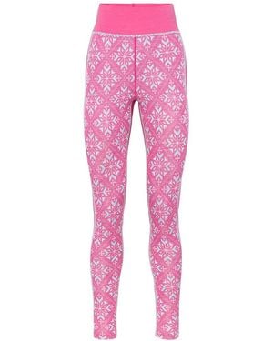 Kari Traa Iselin Wool-Blend Base Layer Pant - Pink