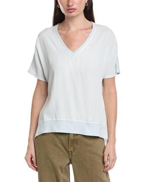 XCVI Twill Clara Top - White
