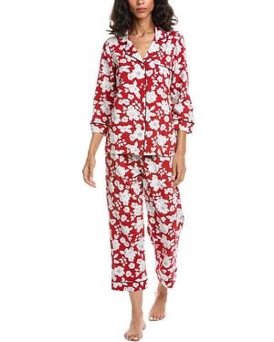 Bedhead 2Pc Cropped Pyjama Set - Red
