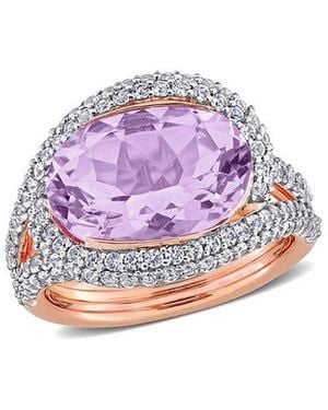 Rina Limor 6.96 Ct. Tw. Lab-Grown Amethyst & Sapphire Ring - Pink