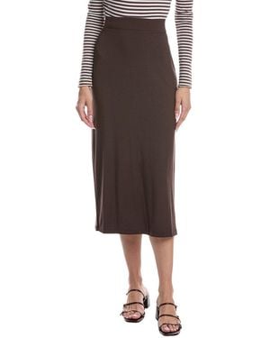 Vince Pull-On Midi Skirt - Brown