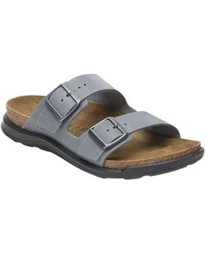 Birkenstock Arizona Crosstown Leather Sandal - Grey