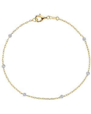 Reiss 14K 0.09 Ct. Tw. Diamond By-The-Yard Bracelets - Metallic