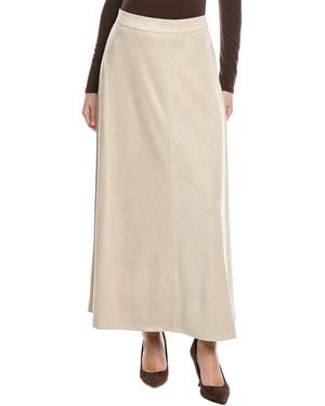Vince Camuto A-Line Slip Midi Skirt - Natural