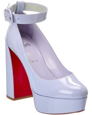 Christian Louboutin Movidastrap 130 Patent Pump - Purple