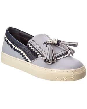 Tod's Leather Slip-On Trainer - Grey