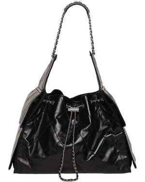 Walter Baker Valeria Quilted Leather Bucket Bag - Black