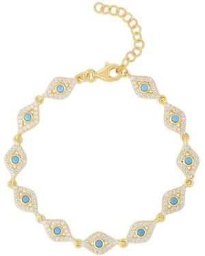 Sphera Milano 14K Over Cz Bracelet - Metallic