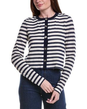 Ramy Brook Cambria Sporty Stripe Cardigan - Blue