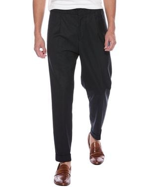 Reiss Brighton Pleated Relaxed Trouser - Black